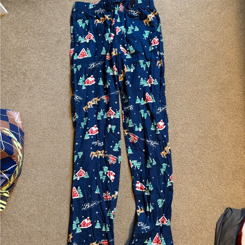 Christmas Blue Pajama Pants